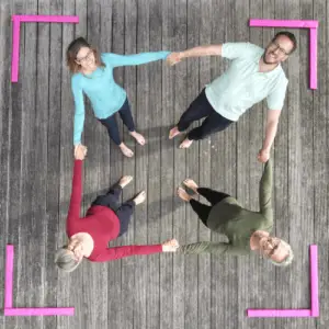 Team im fokus. Vertrauen.